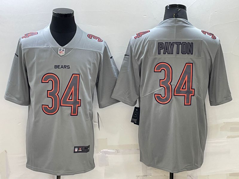 Men Chicago Bears 34 Payton Grey 2022 Nike Limited Vapor Untouchable NFL Jerseys